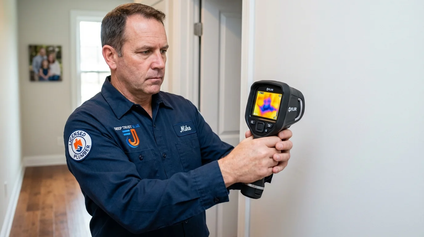 Thermal imaging leak detection by Johns Plumbing LLC in Oakridge